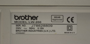 Brother LW-200 Image 5