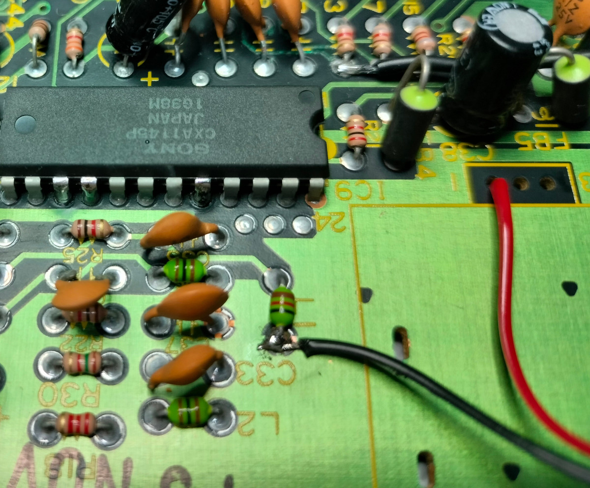 Composite Module power wires connected